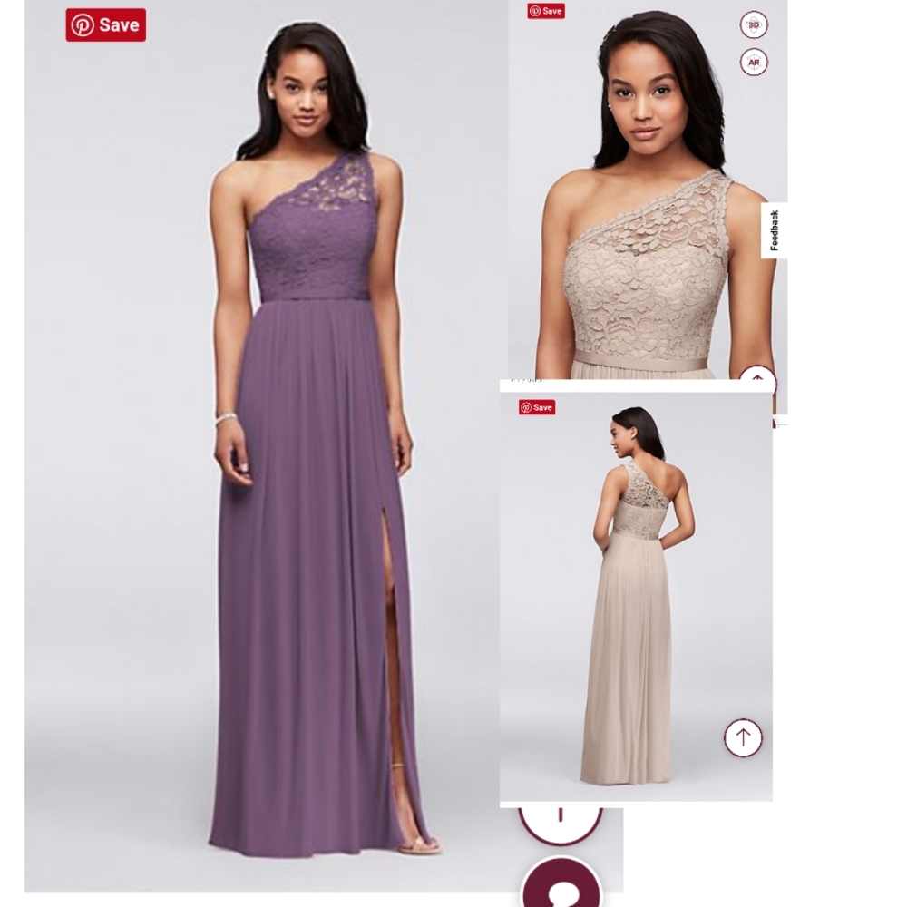 David's bridal bridesmaid dress